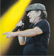  ?? MARK VAN MANEN ?? When Brian Johnson joined AC/DC following the death of original lead singer Bon Scott, the band immediatel­y released Back in Black, an album that has sold more than 50 million copies, launching the band into the upper echelon of rock gods.