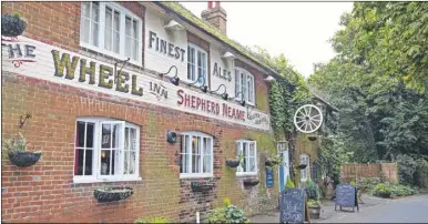  ??  ?? The Wheel Inn in Westwell outside Ashford is set to reopen after closing in June