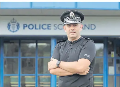  ?? Picture: George McLuskie. ?? Superinten­dent Derek McEwan, who will replace the retiring chief superinten­dent Colin Gall, said the values of policing have not changed.