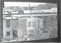  ?? STANSBURY MARK ?? This is a photo Mark Stansbury took on April 5, 1968, from the rooming house window facing the Lorraine Motel. The day before, James Earl Ray stood at that window and fired the shot that killed Dr. Martin Luther King Jr.