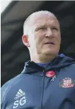  ??  ?? Simon Grayson during his days as Sunderland manager.