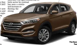  ??  ?? The Hyundai Tucson