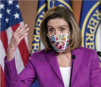  ?? Ap FiLE ?? MIDTERM ON HER MIND: Speaker of the House Nancy Pelosi said Democrats have ‘no intention’ of losing the House in the 2022 midterm elections.