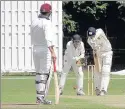  ??  ?? DOUBLE CENTURY: Ealing’s Ollie Wilkin in action