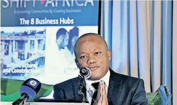  ?? Picture: Supplied ?? KZN Premier, Sihle Zikalala speaking at the launch of the Shift Africa Project.