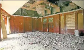  ??  ?? A false ceiling of Hotel Fortune Park Bella Cassa collapsed killing three and injuring 30 people on July 6. (FOR REPRESENTA­TIONAL PURPOSES ONLY.)