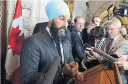  ?? JUSTIN TANG/THE CANADIAN PRESS ?? Quebec voters got to see NDP Leader Jagmeet Singh in action on a talk show.