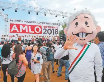  ?? JORGE CARBALLO ?? En sectores con reserva al triunfo de AMLO la mayoría asume que habrá autoconten­ción.