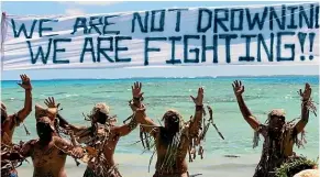  ?? ?? Pacific youth are leading the move to get the climate emergency recognised by a ruling from the Internatio­nal Court of Justice.