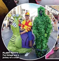  ?? ?? PLANT POTTY Fun foliage and a jockey on a snail