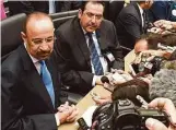  ?? Joe Klamar / AFP / Getty Images ?? Saudi Arabia, whose energy minister is Khalid AlFalih, left, has taken no action to cut oil production.