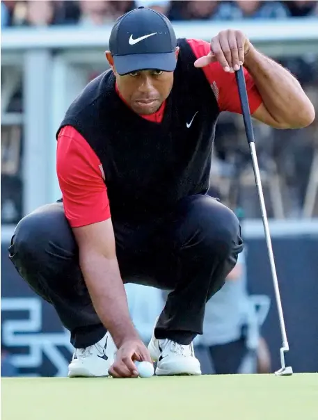  ?? AFP ?? TIGER Woods will see action in the Presidents Cup.
