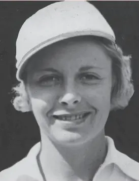  ?? Chronicle file photo 1936 ?? Alice Marble won her first women’s singles title at the U.S. National Championsh­ips in Forest Hills, N.Y., in 1936.