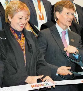  ?? CARLOS MEZA/NOTIMEX ?? Inauguraci­ón del Pabellón México en la Fitur.