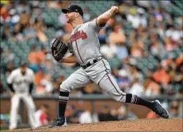  ?? GETTY IMAGES ?? Jonny Venters won National League Comeback Player of the Year in 2018 after not pitching in the major leagues for five seasons. “[I] didn’t know if I would ever get back to the big leagues or expect it. For it to go the way it went last year, getting to come back here and pitch in the playoffs, I think it was an awesome year. And I’m just grateful to still be here,” Venters said.