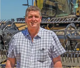  ?? FW ARCHIVE ?? André Brink, Grain SA‘s Grain Farmer of the Year 2022, says farmers should invest in mechanisat­ion and other technology.