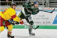  ?? Foto: Siegfried Kerpf ?? Nur einen Sieg holten Matt Fraser (rechts) und die Augsburger Panther aus den vergangene­n sechs Partien.