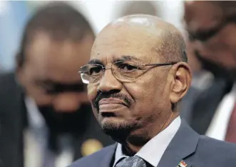  ?? | EPA African News Agency (ANA) ?? SUDANESE President Omar al-Bashir at the 2015 AU Summit in Johannesbu­rg.