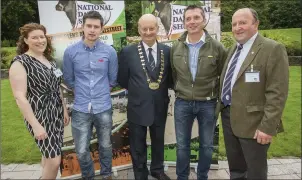  ??  ?? Pictured at the press launch of the 2016 National Dairy Show, to be held in the Green Glens Arena, Millstreet on Saturday, October 22 were Maria Burke, Hon Tres; Adam Hefferan, dairy specialist, Kelliher Feeds & Agri; Alex Bryan, IHFA president, and...