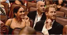  ?? Marcus Ingram/getty Images ?? The Duke and Duchess of Sussex, Harry and Meghan, attend a film premiere in Jamaica. They visited Texas last week.