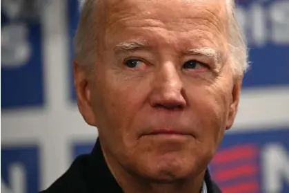  ?? Photograph: Roberto Schmidt/AFP/Getty Images ?? South Carolina was a cakewalk for Biden, though the general election is likely to be a fierce battle.