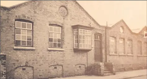  ??  ?? ■ In this building at Sileby were seen the first signs of expansion by Towle’s hosiery after it moved from Mountsorre­l