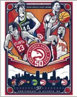  ??  ?? The Atlanta Hawks are celebratin­g their 50th anniversar­y in the city by completing 50 acts of service to help 50,000 people in metro Atlanta.