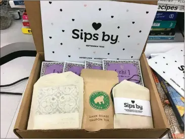  ?? ADDIE BROYLES / AMERICAN-STATESMAN ?? Sips By is an Austin-based tea subscripti­on service that would make a delightful Christmas present for the tea lover in your life.