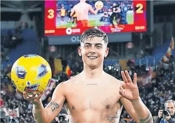  ?? ?? Dybala levou a bola para casa e já chegou aos 12 golos na temporada