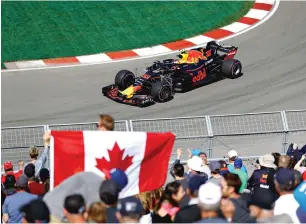  ?? AFP ?? Max Verstappen seen in action during practice for the Canadian Formula One Grand Prix. —