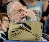  ?? (Ansa) ?? Pungente Il presidente del Napoli Aurelio De Laurentiis