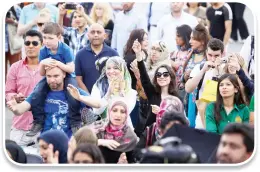  ??  ?? Eid in the Square is a popular event in London. (Reuters)