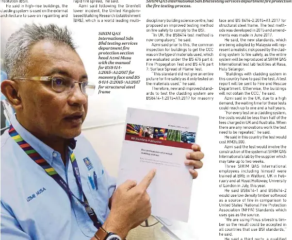 Sirim Offers First Fire Test For External Cladding Systems Pressreader