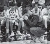  ?? AL DIAZ adiaz@miamiheral­d.com ?? Riviera Prep head coach Anthony Shahbaz reacts after his team loses Friday to Florida State University in Lakeland.