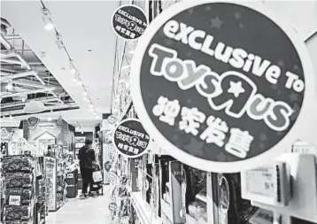  ?? QILAI SHEN/BLOOMBERG NEWS ?? “We are different than the rest of the Toys R Us world,” said Andre Javes, chief executive officer of the Asian business.