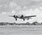  ?? ?? An RAF bomber taking off from the Colombo Racecourse during the war. (Pic courtesy ceylonguid­e)