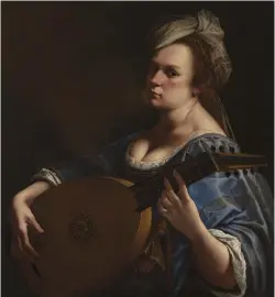  ??  ?? 1. Self-Portrait as a Lute Player, c. 1615–17, Artemisia Gentilesch­i (1593–1654 or later), oil on canvas, 77.5 × 71.8cm.
Wadsworth Atheneum Museum of Art, Hartford