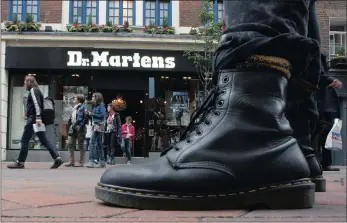  ??  ?? The classic Dr Martens boot has always had a rebel image.