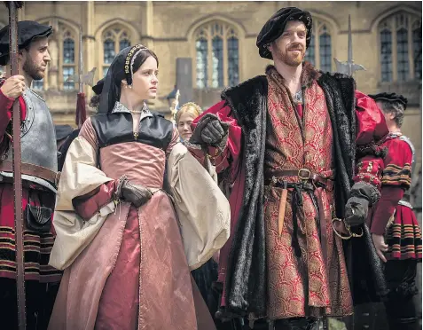  ??  ?? Claire Foy as Anne Boleyn and Damian Lewis as Henry VIII in Wolf Hall, above, one of the programmes coming to iplayer