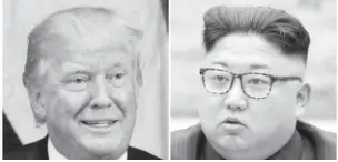  ??  ?? The meeting between Donald Trump (left) and North Korean President Kim Jong-un (right) would be the first between the countries’ leaders