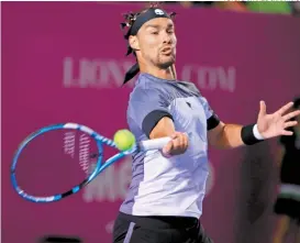  ??  ?? Fabio Fognini, el flamante monarca en Los Cabos