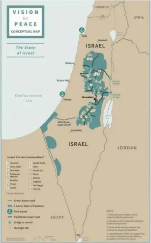  ?? ( Courtesy) ?? THE TRUMP PLAN envisions a complex system of tunnels and roads creating contiguity between various Israeli and Palestinia­n territorie­s.