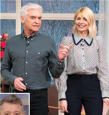  ?? ?? Old guard: Ex-hosts Holly Willoughby and Phillip Schofield