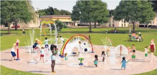  ?? CONTRIBUTE­D ?? Individual­s, organizati­ons and businesses in the Yarmouth region have come together to quickly raise more than $300,000 to construct a splash park at the site of the Mariners Centre. This image represents the facility upon completion.