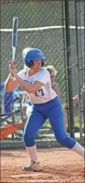  ?? Andy Henderson ?? Armuchee sophomore Izzy Espy bats against Bowdon at Armuchee High School on Wednesday.