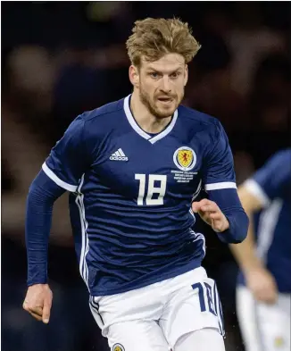  ??  ?? Stuart Armstrong made an impression when he came on in second half