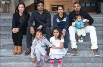  ?? ALEX BALLINGALL/FOR THE REFUGEES ?? The four adult asylum seekers, with their children, who sheltered whistleblo­wer Edward Snowden, fear being deported from Hong Kong to their home countries before refugee applicatio­ns can be approved by Canada.