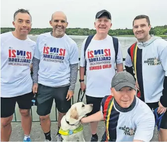  ?? ?? Awesome aid Scott with Billy Rodgers, David Mooney, Alex Rae and Ricky Burns at Strathclyd­e Park