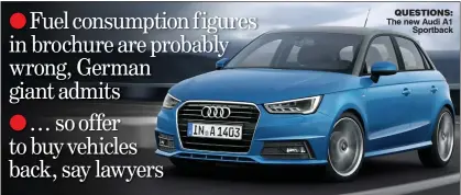  ??  ?? QUESTIONS: The new Audi A1
Sportback