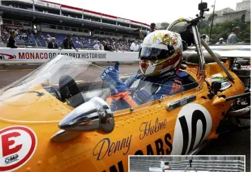  ?? (Photos JF Ottonello) ?? Clivio Piccione dans la McLaren MA.